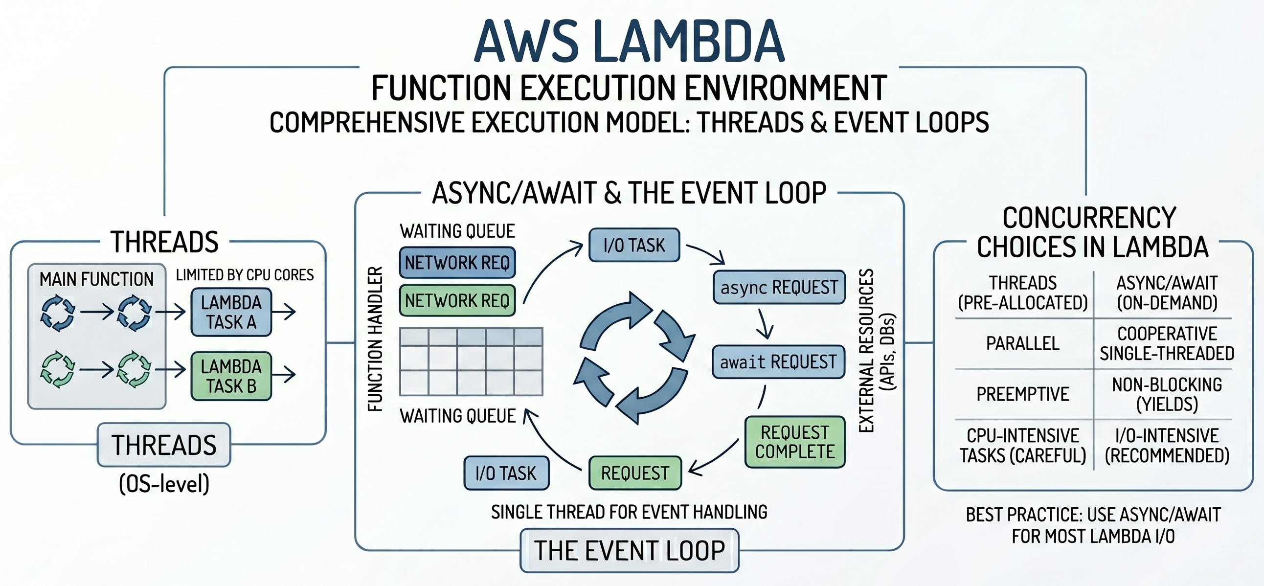 Threads, Async, Await, and Event Loops in AWS Lambda