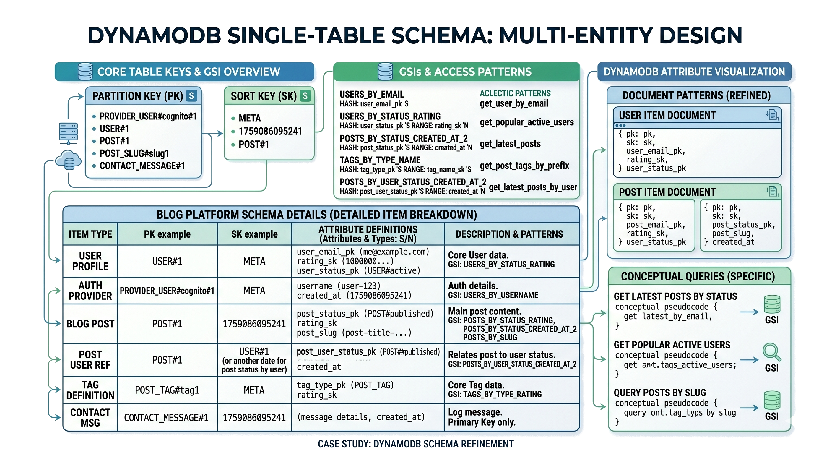 DynamoDB Data Modeling: Blog Platform Example (case study)